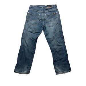 Southpole Jeans Vtg Mens Size 34x30 Faded Dark Wash Y2K Straight Leg Baggy